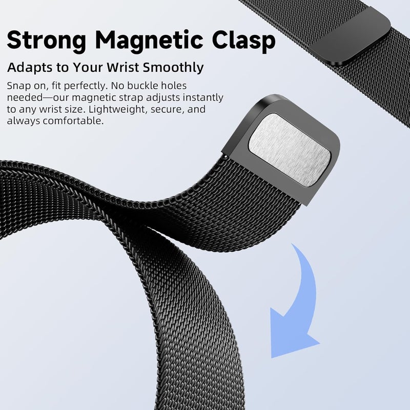 UTrak 3D Pedometer Watches for Walking, Simple Step Counter Watches with Magnetic Watch Band, Waterproof Step Tracker Watches with Magnetic Watch Strap for Men Women Kids Senior - Image 2